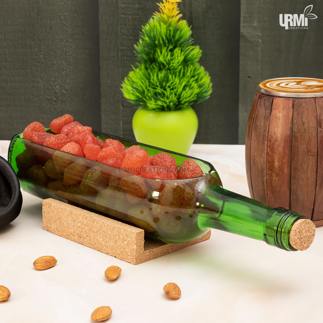 Wine Bottle Platter { Green }
