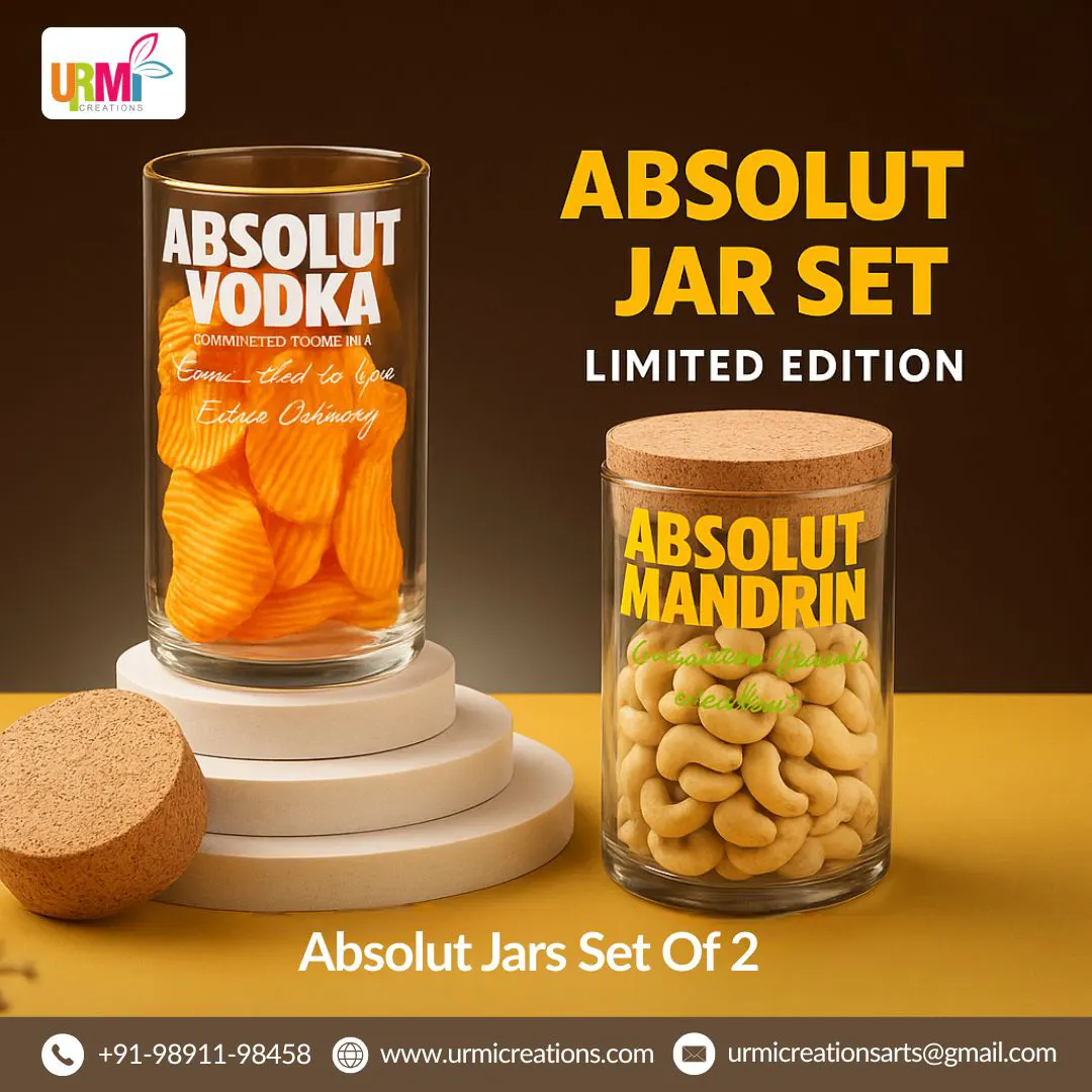 Absolut Jar Set: Limited Edition Absolut Jar Set for Your Home | Urmi Creations